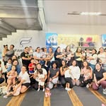 Creator collaboration with Fabletics by @movewithjustine