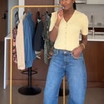 Creator collaboration with Banana Republic by @cyerra_styled_it